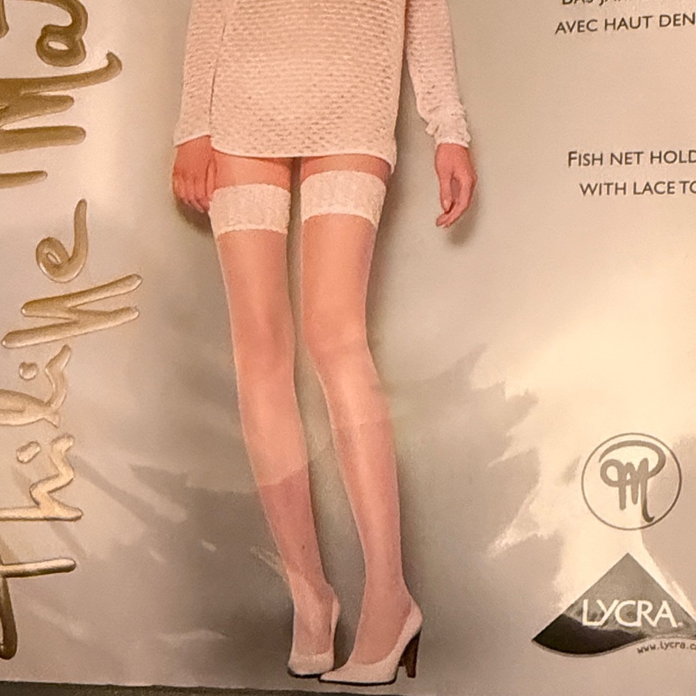 White Lace Top Stockings